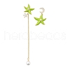 Brass Cubic Zirconia Stud Earrings EJEW-D301-03G-04-4