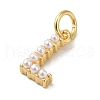 Rack Plating Brass with ABS Plastic Imitation Pearl Charms KK-B092-30L-G-2