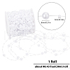 SUNNYCLUE 1 Roll Plastic Round Beaded Link Chains DIY-SC0024-96B-2