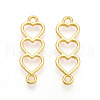 Tibetan Style Alloy Connector Charms PALLOY-R143-14G-1