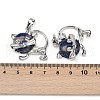 Natural Sodalite Kitten Pendants G-J386-C17-12-3