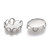 Tarnish Resistant 304 Stainless Steel Cabochon Settings STAS-P249-13B-P-2