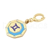 304 Stainless Steel Enamel Pendant Decoration STAS-S168-01G-03-2