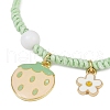 5Pcs 5 Styles Alloy Enamel Charm Bracelets BJEW-JB11696-5