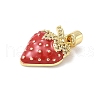 Brass Micro Pave Cubic Zirconia Pendants KK-C104-03G-2
