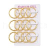 PVD Vacuum Plating 304 Stainless Steel Huggie Hoop Earrings for Women EJEW-F280-07H-G-4