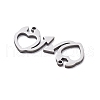 201 Stainless Steel Charms STAS-V001-06-2