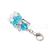 Angel Glass Pendant Decorations HJEW-MZ00215-6