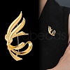 Ribbon Knot Zinc Alloy Brooches for Backpack Clothes PW-WGAEAF3-01-5