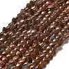Synthetic Goldstone Beads Strands G-P575-C09-6mm-2