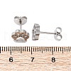 Tarnish Resistant 304 Stainless Steel Stud Earrings EJEW-F227-14P-2