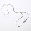 Trendy Men's 304 Stainless Steel Snake Chain Necklaces X-NJEW-M065-A-01-2