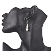 Round Shell Pearl Beaded Necklace & Bracelet & Dangle Earring Sets SJEW-JS01337-4