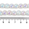 Baking Painted Electroplate Glass Beads Strands GLAA-G120-01A-4