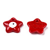 Handmade Evil Eye Lampwork Pendants LAMP-TAC0011-02F-2