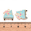 Beach Theme Alloy Enamel Pendants ENAM-T022-33I-3