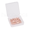PVD Vacuum Plating Brass Corrugated Round Spacer Beads Set KK-LS0001-10C-RG-7