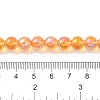 Transparent Electroplate Glass Beads Strands X-GLAA-T032-T8mm-C01-4