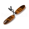 2Pcs Natural Tiger Eye Pendants G-A228-03B-2