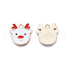 Christmas Alloy Enamel Pendants X-ENAM-Q442-48A-3