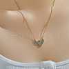 Hip-hop Style Brass Micro Pave Green Cubic Zirconia Wing Pendant Necklaces TE8910-1-3
