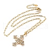 304 Stainless Steel Pendant Necklaces NJEW-H070-04G-4
