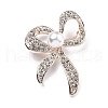 Alloy Rhinestone Brooch for Backpack Clothes JEWB-P046-05C-G-1