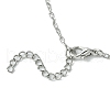 Gothic 304 Stainless Steel Cable Chain Necklaces NJEW-JN04983-01-5
