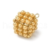 ABS Imitation Pearl Pendants KK-K293-43B-3