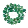 Natural Green Onyx Agate(Dyed & Heated) Beads Strands G-N342-05-3