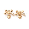 Brass Micro Pave Cubic Zirconia Pendants KK-Z112-11G-1