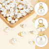 ARRICRAFT 80Pcs 8 Style ABS Plastic Imitation Pearl Pendants FIND-AR0004-15-5