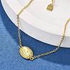 S925 Sterling Silver Link & Charm Bracelets for Women BJEW-K276-01G-2