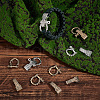 Unicraftale 8 Sets 2 Colors Adjustable Alloy Screw Pin Shackle FIND-UN0003-72-2