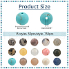  750Pcs 15 Styles Mixed  Gemstone Baeds G-NB0005-42D-2
