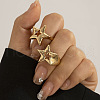 Star Alloy Adjustable Cuff Rings FS-WGD4FE5-16-1