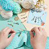 12Pcs 6 Style Musical Note Tibetan Style Alloy Pendant Stitch Markers HJEW-NB00038-3