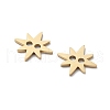304 Stainless Steel Laser Cut Star Connector Charms STAS-M111-08G-2