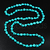 Ethnic Style Synthetic Turquoise Nuggets Beaded Long Necklaces FS-WGA4096-01-2