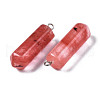 Cherry Quartz Glass Pendants G-S356-09B-3