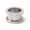 Non-Tarnish 304 Stainless Steel Ear Plugs Gauges EJEW-G317-01K-P-1