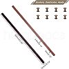 SUPERFINDINGS 4Sets 2 Colors PU Leather Bag Handles FIND-FH0004-14A-2
