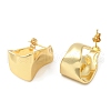Rack Plating Brass Twist Stud Earrings EJEW-D068-06G-2