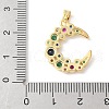 Brass Micro Pave Cubic Zirconia Pendants KK-K403-02G-01-3