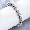 304 Stainless Steel Link Chain Bracelets for Women Men BJEW-R018-13P-3