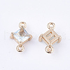 Transparent Glass Links connectors X-GLAA-T007-14G-2
