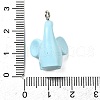 Opaque Resin Pendants FIND-I044-14-3