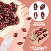 HOBBIESAY 4Bags 2 Styles Opaque Acrylic European Beads SACR-HY0001-09-3