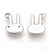 Tibetan Style Alloy Bunny Charms TIBEP-T002-18AS-RS-1