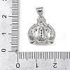 Brass Micro Pave Cubic Zirconia Pendants KK-A260-07C-P-3